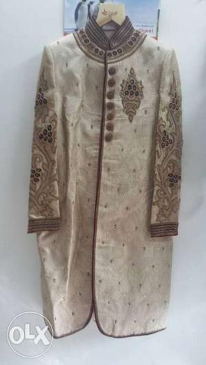 Heavy Sherwani Suit Used Only Once. Hand Work