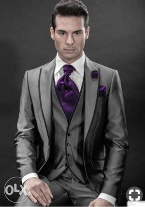 Men's Gray Formal Suit