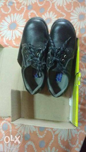 Toddler's Black Leather Dress Shoes With Box