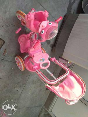 Toddler's Pink Duck Themed Trike