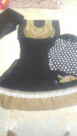 Women's Black And Brown Dress