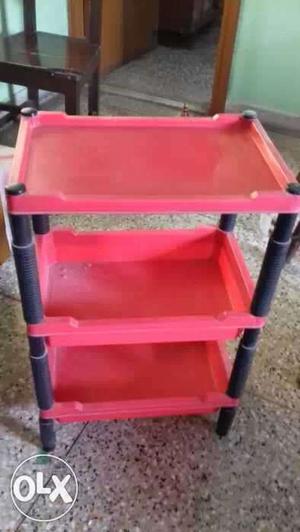 3 two storied plastic rack at Rs. 400/- each from