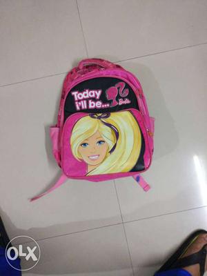 Barbie backpack almost new large size