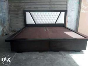 Black Wooden Bed Frame