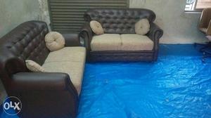 Brand new unused maharaja sofa in Italian leather.
