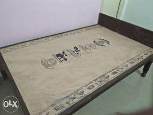 Brown And White Bed Frame