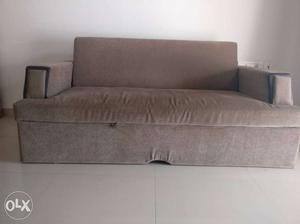 Brown Fabric Sofa