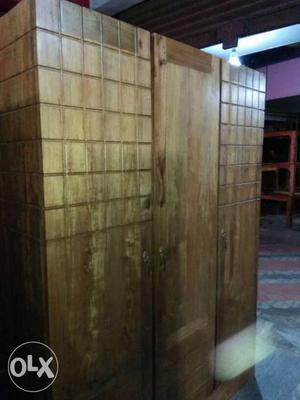 Brown Wooden Wardrobe Closet
