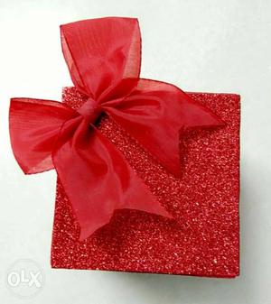 Cube Red Gift Box