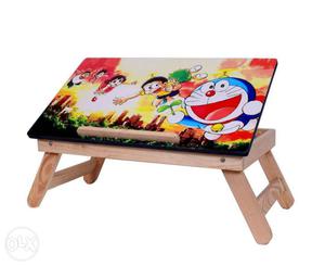 Doraemon Printed Brown Wooden Table