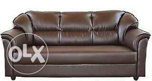 Genuine vegetable tanned leather sofa set, 1