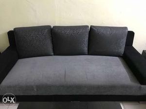 Gray And Black Couch