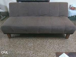 Gray Padded Sofa Bed