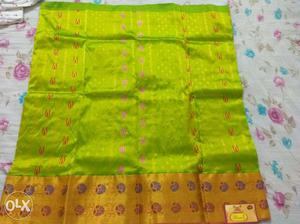 New unused pure varamahalakshmi pattu langa(