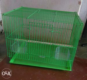 Only Green Metal Bird Cage