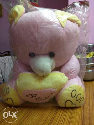 Pinky Teddy bear looks very new