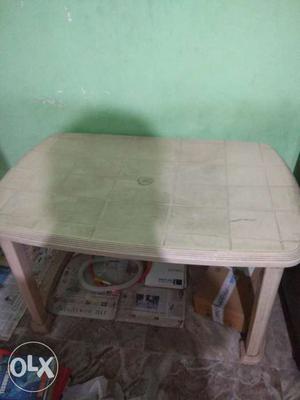 Plastic table and chair