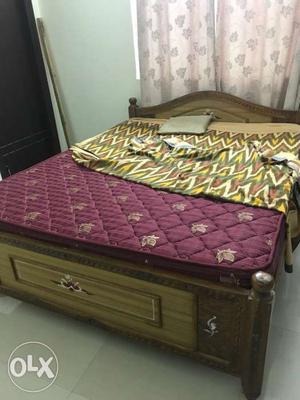 Queen size bed with original Centuary mattress (without