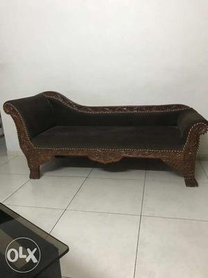 Rajwadi Single Sofa, wooden carving new