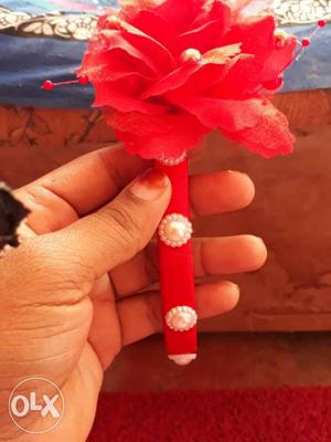 Red Artificial Flower Decor