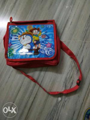 Red Doraemon Crossbody Bag