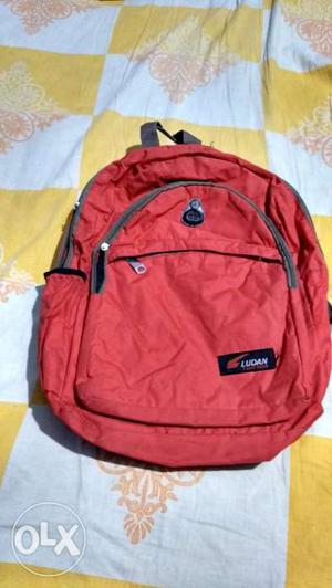 Red parachute picnic bag