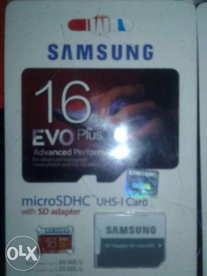 Samsung 16 EVO Plus MicroSDHC Card With Adapter Pack