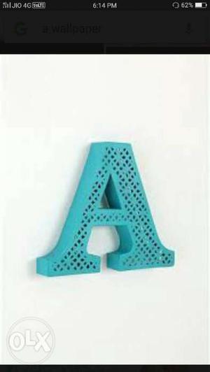 Teal A Free Standing Letter Decor Screenshot