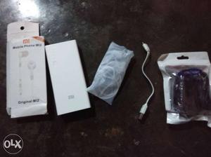 White Xiaomi Mi Powerbank Set With Box