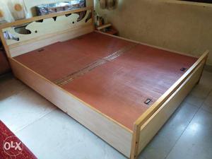 Wooden Bed (Size:5x6.5 feet) with ample storage