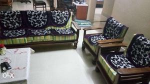 Wooden Sofa set Five seater