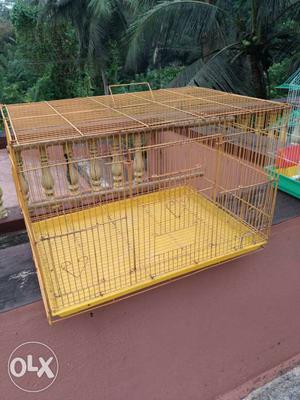 Yellow Pet Cage