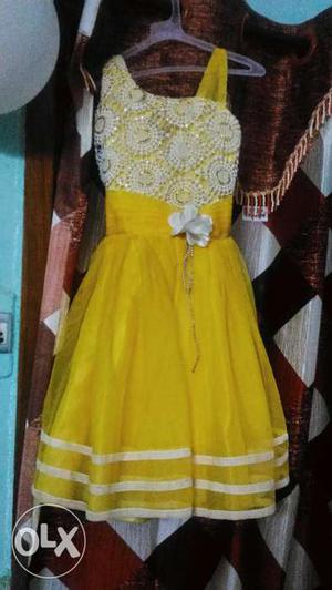Yellow party frock