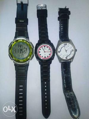 3 watches in running condition,brand