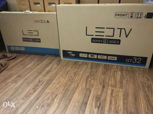 32” new LED TV Box pack with one year warranty