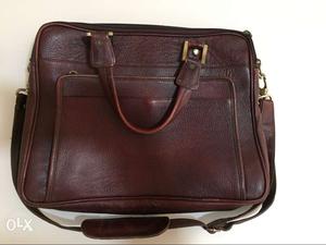 9 months old Genuine Leather bag for laptop,