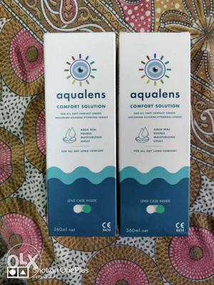 Aqualens multipurpose lens solution Cleans