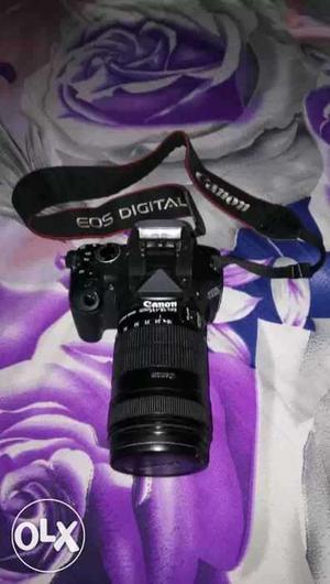 Black Canon 550-D EOS digital camera