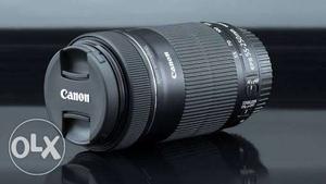 Black Canon EOS DSLR Camera Lens