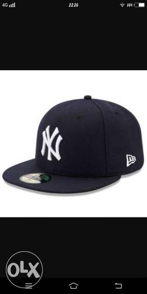 Black New York Yankees Printed Cap