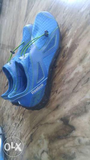 Blue Reebok Slip-on Running Shoes