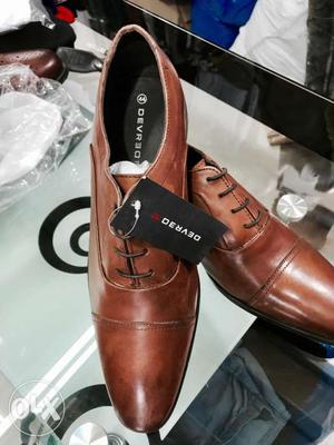 Brown Derved Leather Casual Shoes