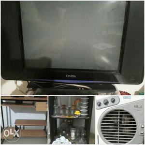 For all onida flat screen tv.wood wheel stand,air