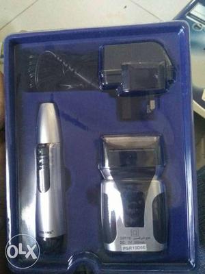 Gray And Black Hair Clipper Set With Box