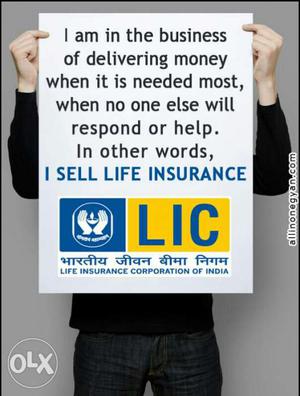 I Sell Life Insurance LIC Signage
