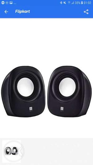 Iball soundwave 2 speakers brandnew 1 month used