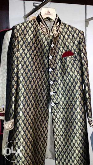 Indo western wedding sherwani with packing for sell. XXL