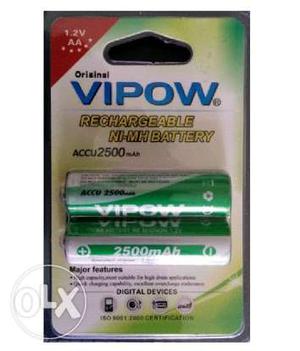 New pack of vipow AAA MAH rechargable