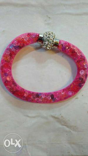 Pink Beaded Bracelet