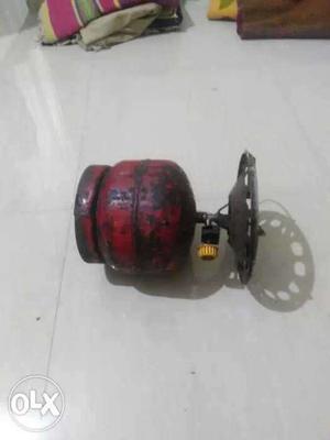 Red And Black Single Burner Gas Stove
